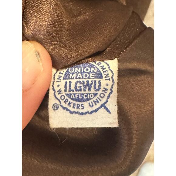 Sears Roebuck & Co Fashions Value Wool w Fur Collar Brown Vtg Union Made Luxury - Picture 10 of 12